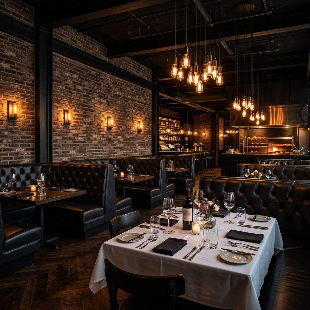 Interior da Churrascaria Rochedo