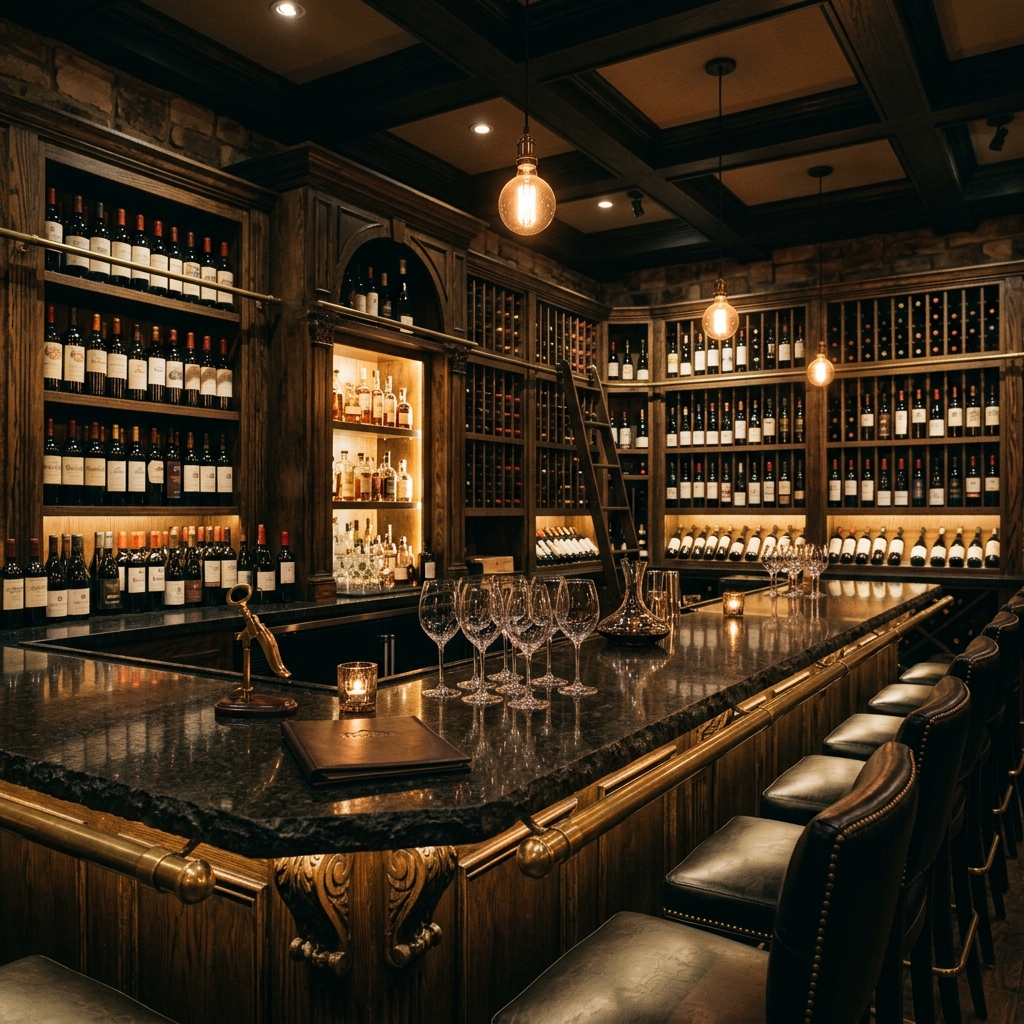 Bar e carta de vinhos